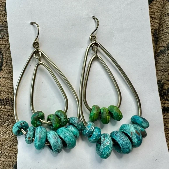 Turquoise earrings - Picture 3 of 6